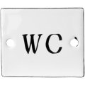 Ib Laursen Emalje skilt, WC