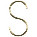 Ib Laursen S-krog antik messing-look