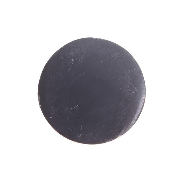La Finesse Rund Sten Knop - Mrke Gr