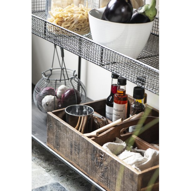 Ib Laursen Kasse med 4 rum, hank p tvrs, Unika