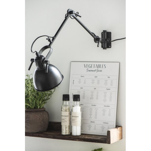 Ib Laursen Metalskilt Vegetables Seasonal Guide