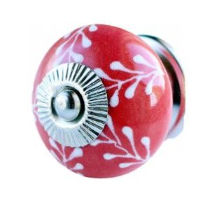 La Finesse Rd Knop Med Hvide Havplanter