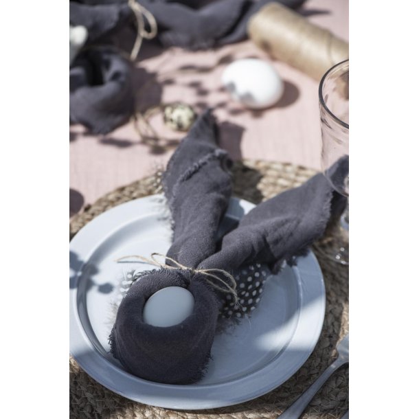 Ib Laursen Stofserviet Dobbeltvvet Mrkegr