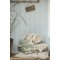 Ib Laursen Plaid creme/grnt stribemnster