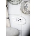 Ib Laursen Metalskilt WC