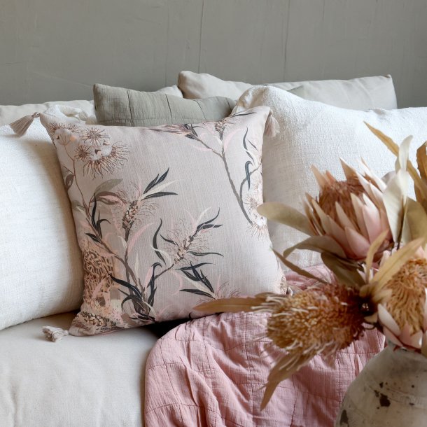 Chic Antique Aix Pudebetrk m. Kvaster Og Blomstermnster