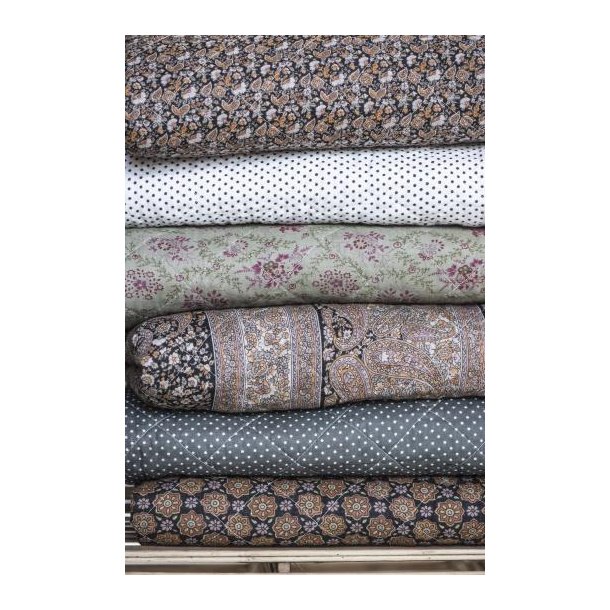 Ib Laursen Quilt, sort med minim�nster