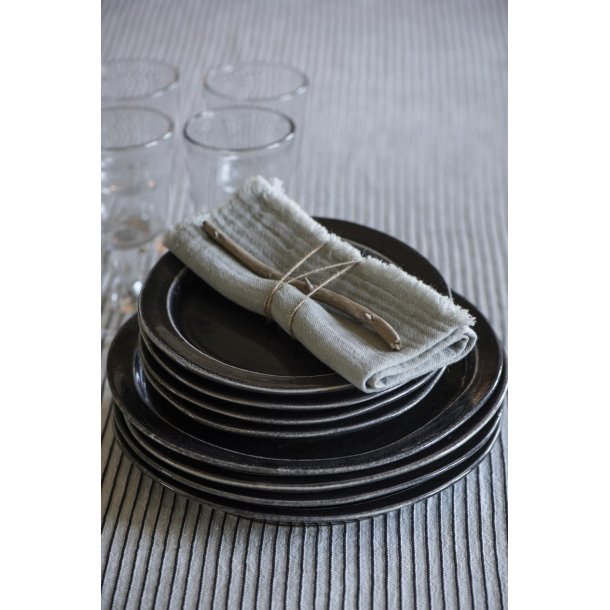 Ib Laursen Stofserviet dobbeltvvet Ash Grey