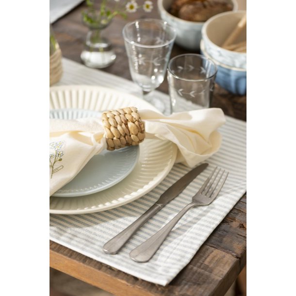 Ib Laursen Dkkeserviet stvbl m/hvide striber