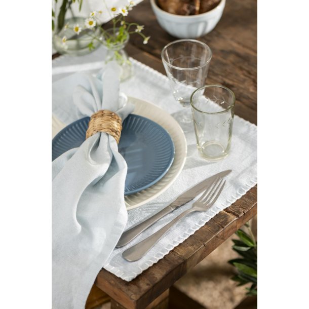 Ib Laursen Dkkeserviet stvbl m/hvide syninger i kanten