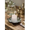 Ib Laursen Stage t/bloklys blomsterformet gr�n patina