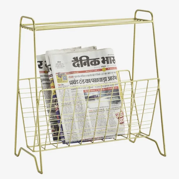 Madam Stoltz Magasinholder, Antik brass