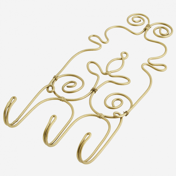 Madam Stoltz Antique Brass knage m/3 knager.