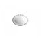 Chic Antique Oval Knop, Perlekant, Hvid