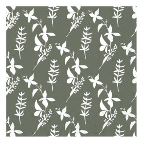 Chic Antique Serviet m. Blomster, Mos