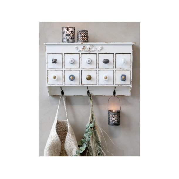 Chic Antique Greb m. perlekant h�ndlavet, Gr�