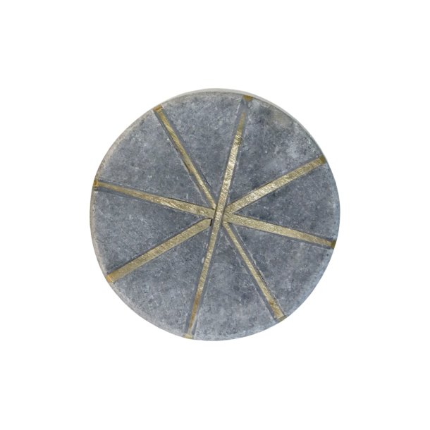 Chic Antique Marmor Greb m. Messingdetaljer