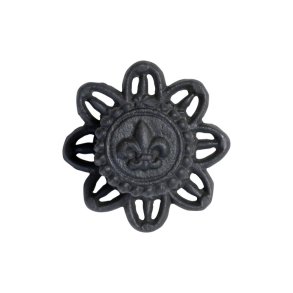 Chic Antique Greb m. fransk lilje, Sort