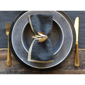 Chic Antique Servietring m. blade, Messing