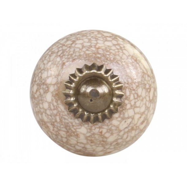 Chic Antique Greb m. krakeleret m�nster, Antique Messing