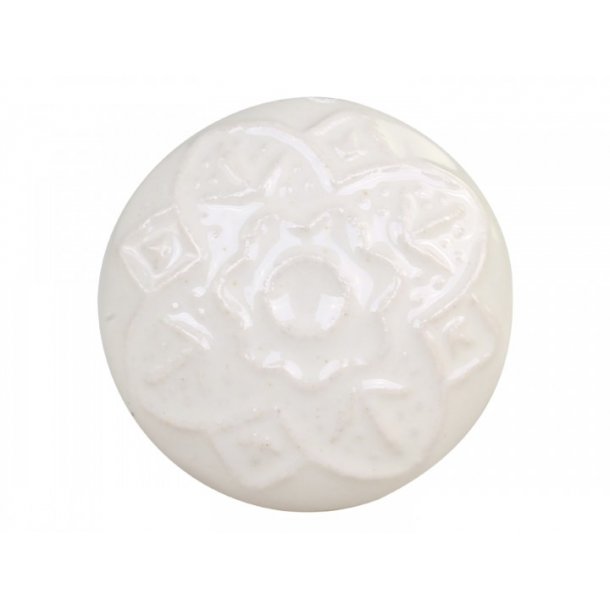 Chic Antique Greb m. blomst, Antique Hvid