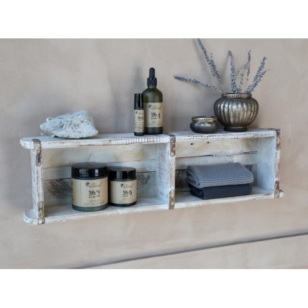 Chic Antique Gl. Murstensform dobbelt unika, Antique Hvid