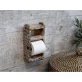 Chic Antique Vg Toiletpapirholder Af Murstensform, Hvid