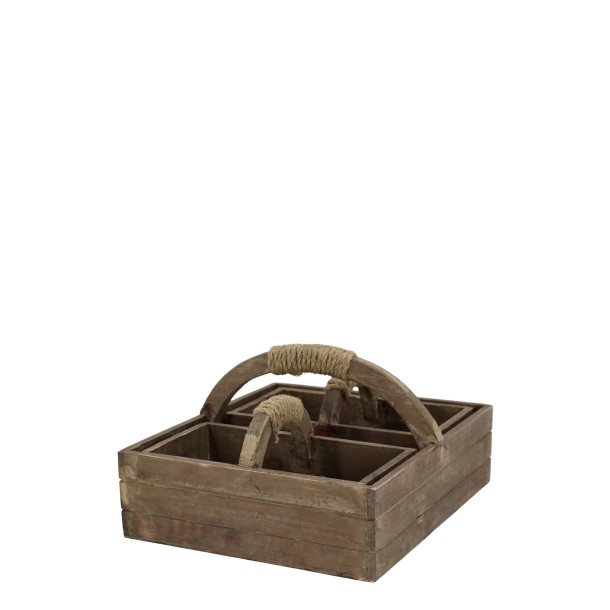 Chic Antique Kasse m. H�ndtag Og 2 Kasser