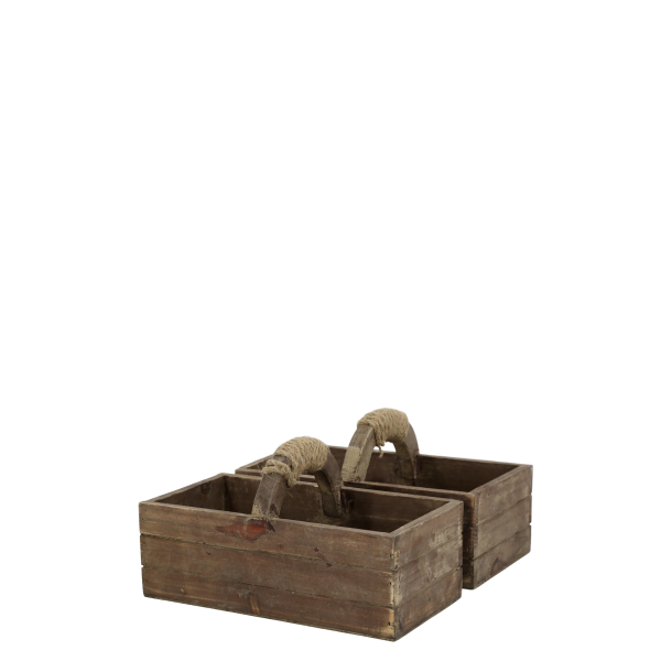 Chic Antique Kasse m. H�ndtag Og 2 Kasser