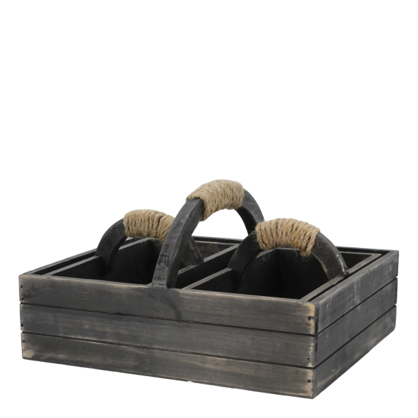 Chic Antique Kasse m. H�ndtag Og 2 Kasser, Antique Kul