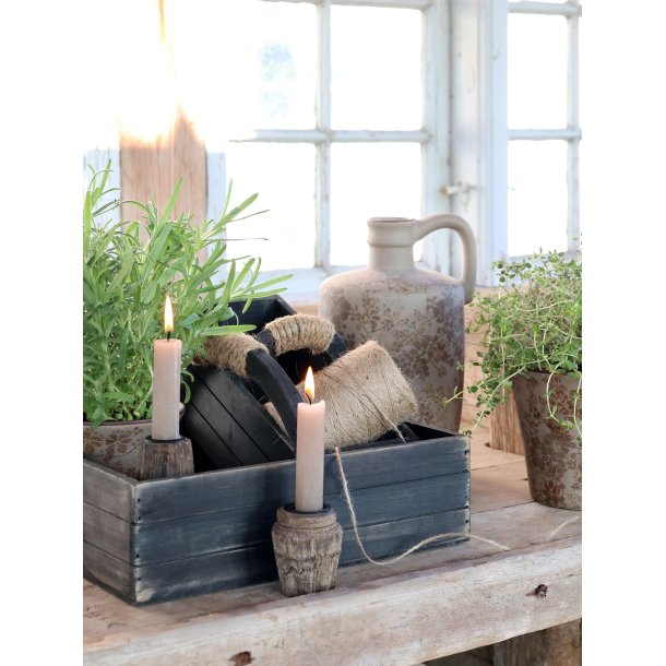 Chic Antique Kasse m. H�ndtag Og 2 Kasser, Antique Kul