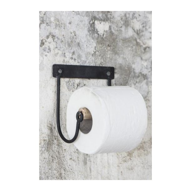 Ib Laursen Toiletpapirholder - Sort m/trrulle