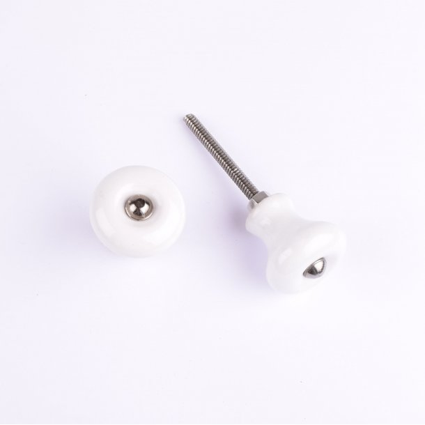 La Finesse Nostalgisk Hvid Porcel�nsknop