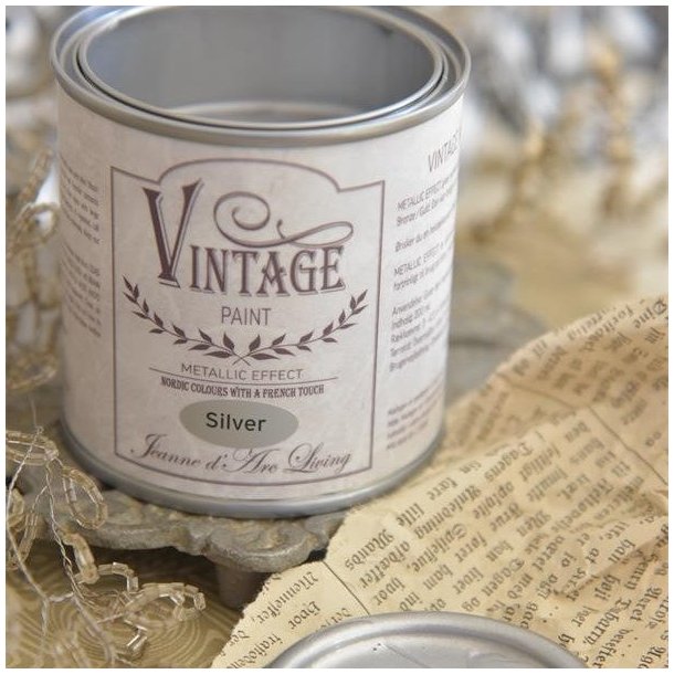 Jeanne d'Arc Living Silver Metallic Kalkmaling, 200ml