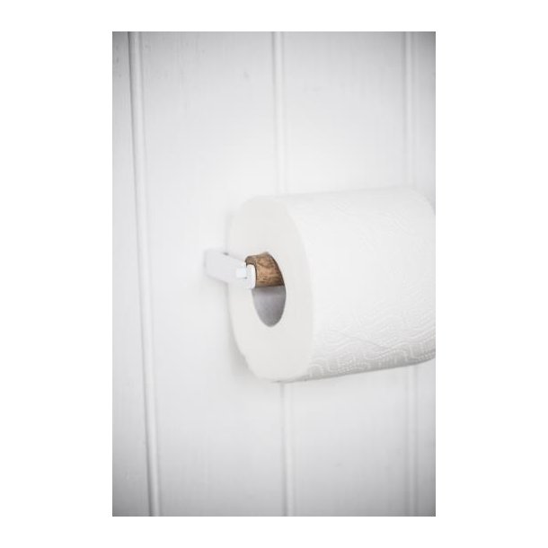 Ib Laursen Toiletpapirholder ALTUM - Hvid m/trrulle