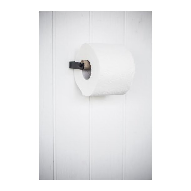 Ib Laursen Toiletpapirholder ALTUM - Sort m/trrulle