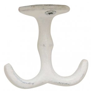 Ib Laursen Knage skrues op under hylde, Antik Hvid