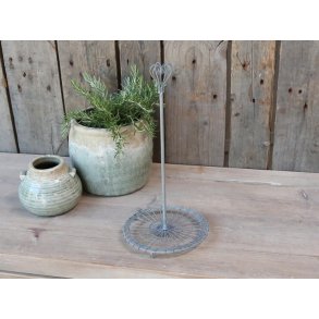 Chic Antique Fil de fer Kkkenrulleholder, Antique Zink