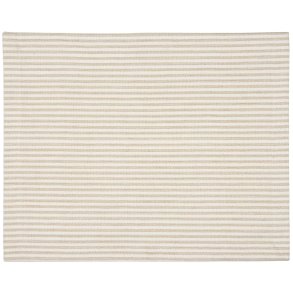 Ib Laursen Dkkeserviet beige m/hvide striber