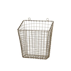 Chic Antique Fil de fer Kurv, Antique Messing