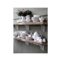 Chic Antique Hyldekngt i Stbejern, Bladranke, Antique Creme