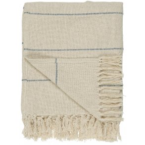 Ib Laursen Plaid creme m/bl striber p tvrs