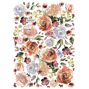 Vintage Paint Transfer, Rose & Rouge 60,96x88,90 cm.