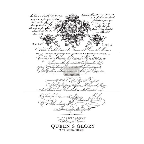 Vintage Paint Redesign decor transfers Parisian Letter 60,96 x 78,74cm