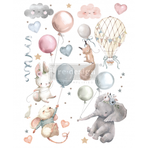 Vintage Paint Redesign decor transfers sweet dreams  60,96x88,90 into 2 sheets