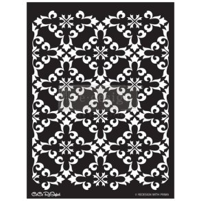 Vintage Paint Redesign Stencil, Gothic Trellis