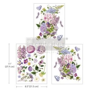 Redesign decor transfers Wild Amorous, 3 ark af 27,9 x 21,5 cm