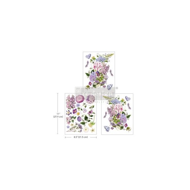 Redesign decor transfers Wild Amorous, 3 ark af 27,9 x 21,5 cm