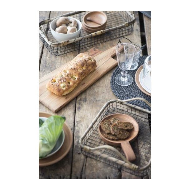 Ib Laursen Rund Dkkeserviet Jute, Sort