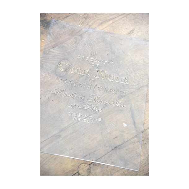 Jeanne d'Arc Living Stencil, Cuir Noir